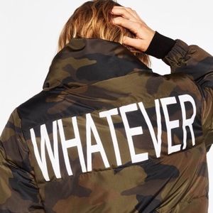 Zara Camo Whatever Jacket